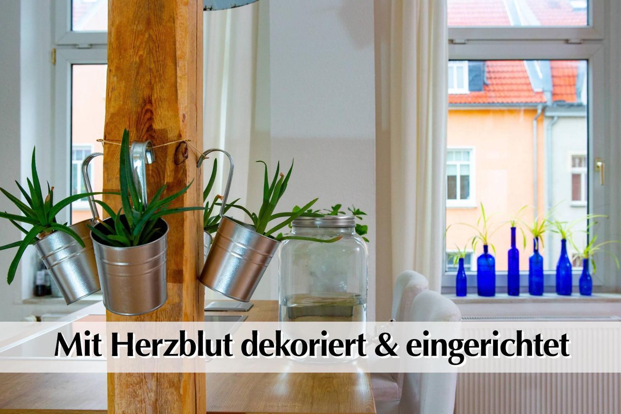 Helles Altbau-Loft Mit Kingsize Bett, Smart-Tv, Etc Apartment Erfurt Exterior photo