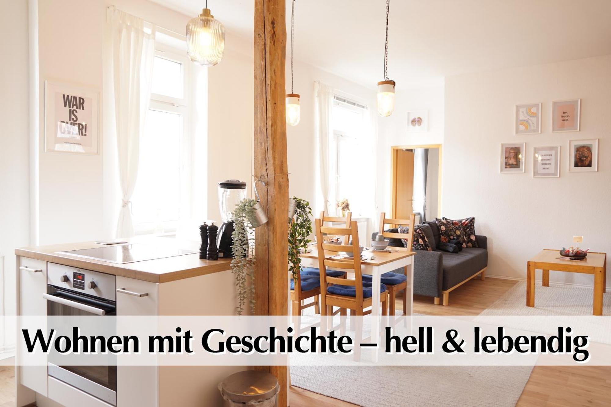 Helles Altbau-Loft Mit Kingsize Bett, Smart-Tv, Etc Apartment Erfurt Exterior photo